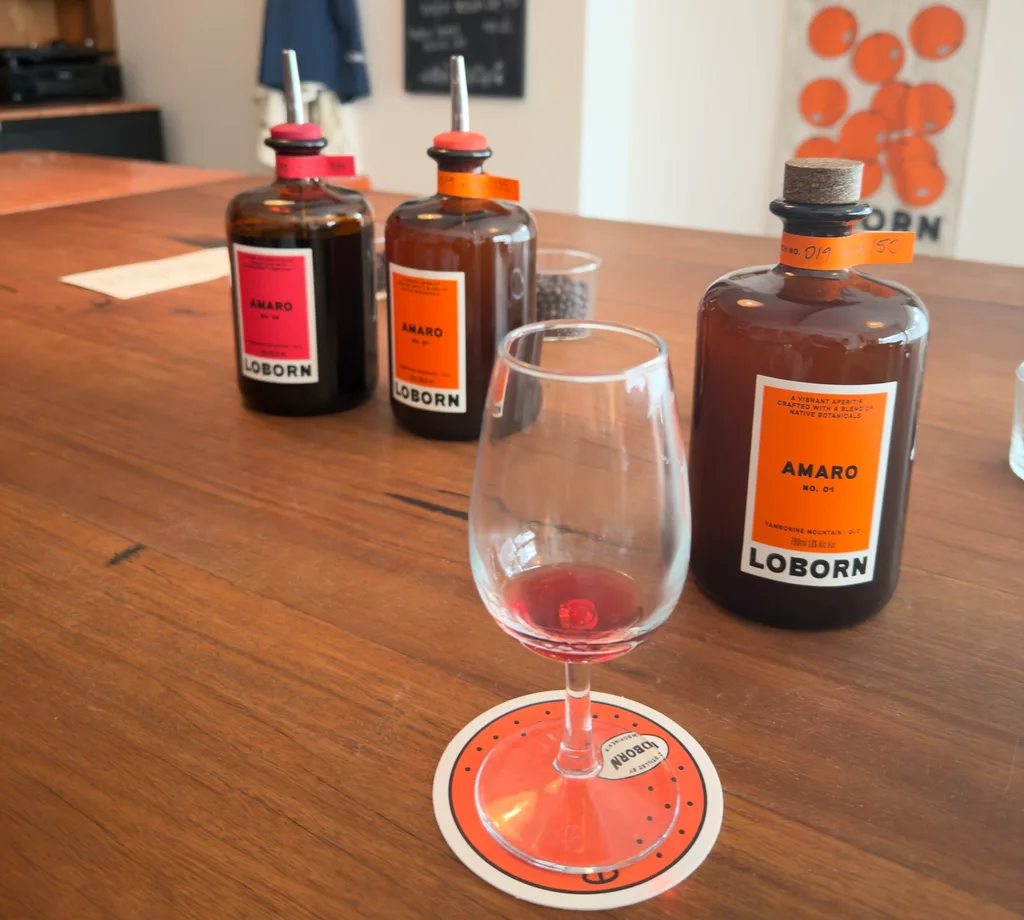 spirits and an empty glass