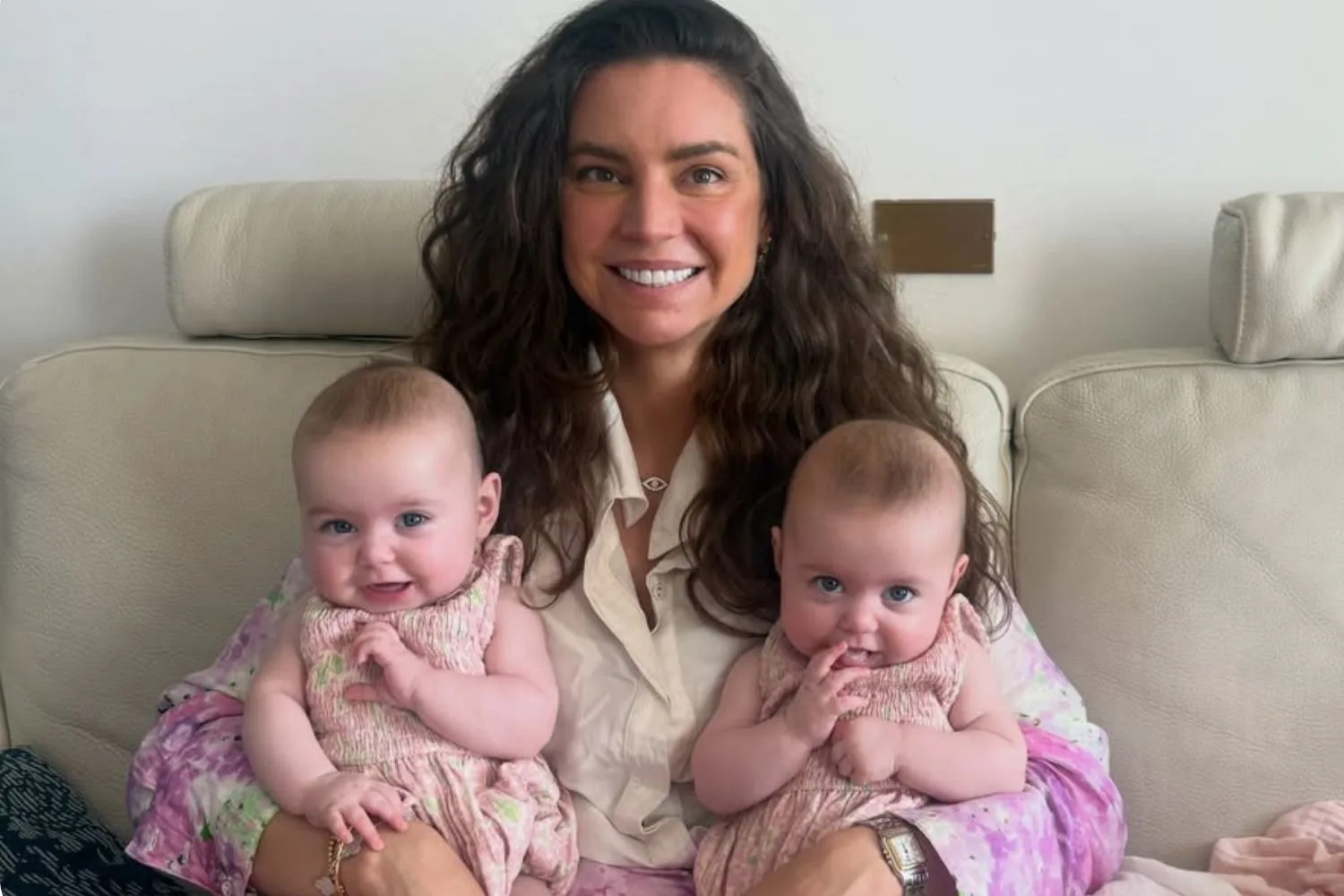 Sarah Todd and baby girls
