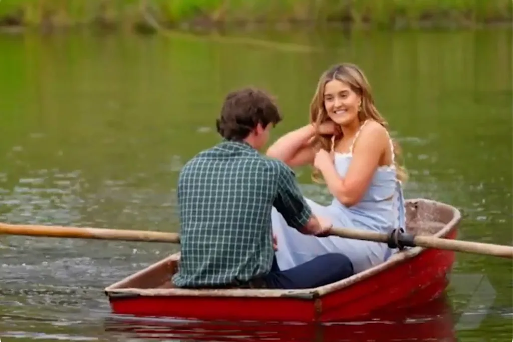 Farmer Zac and intruder Asha on Farmer Wants A Wife