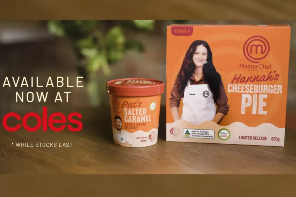 Pat's ice cream and Hannah's pie from MasterChef are now available at Coles.