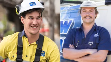 Farmer Wants A Wife's Zac (left) and Dylan (right).
