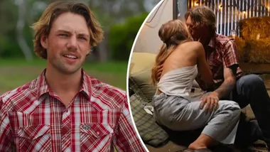 Farmer Dylan and Ally kiss on Farmer Wants A Wife