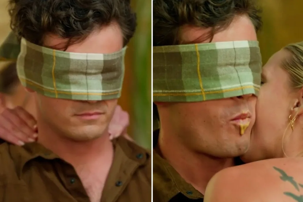 Farmer Alex, Rachel and Eddy during physical chemistry test on Farmer Wants A Wife