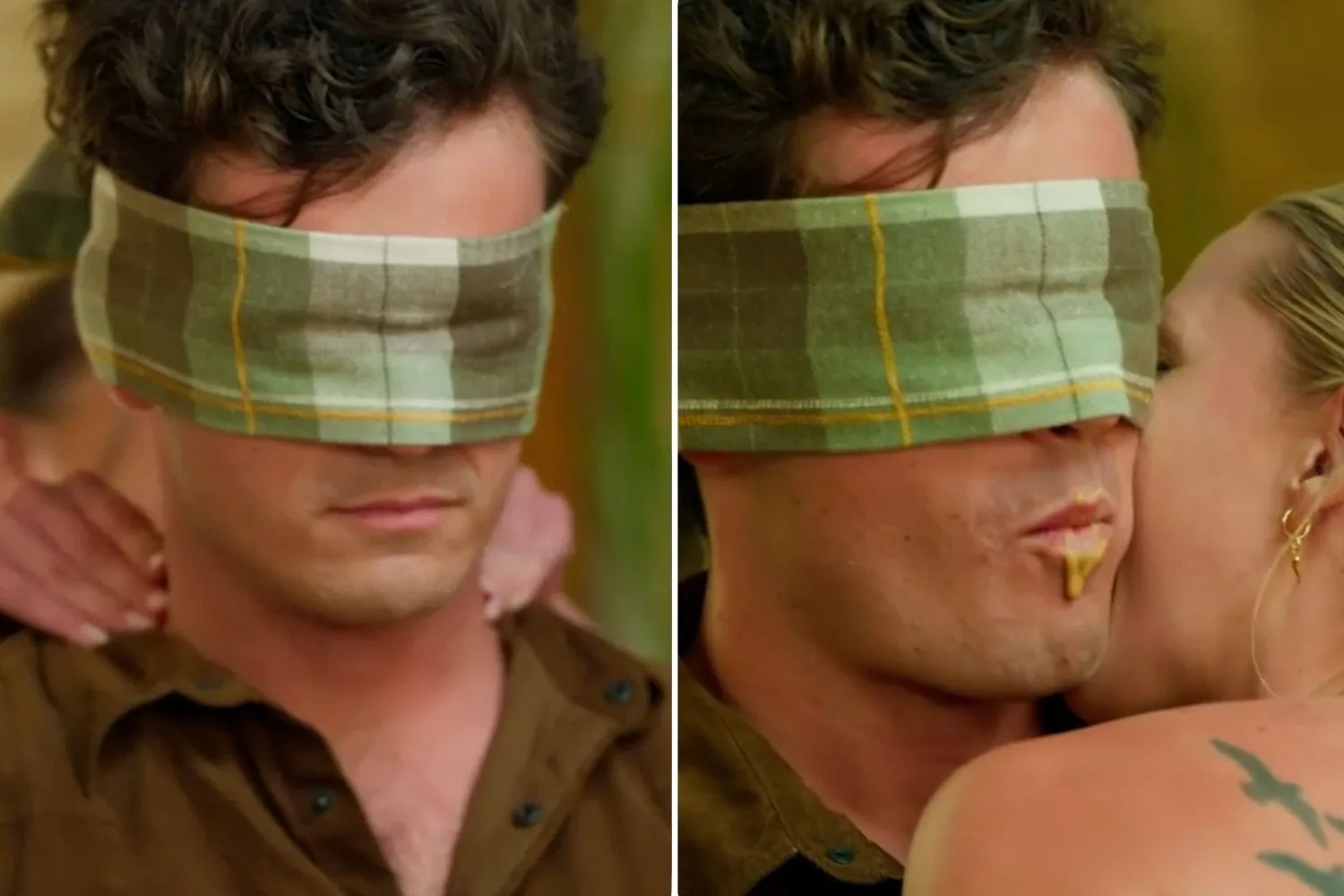 Farmer Alex, Rachel and Eddy during physical chemistry test on Farmer Wants A Wife