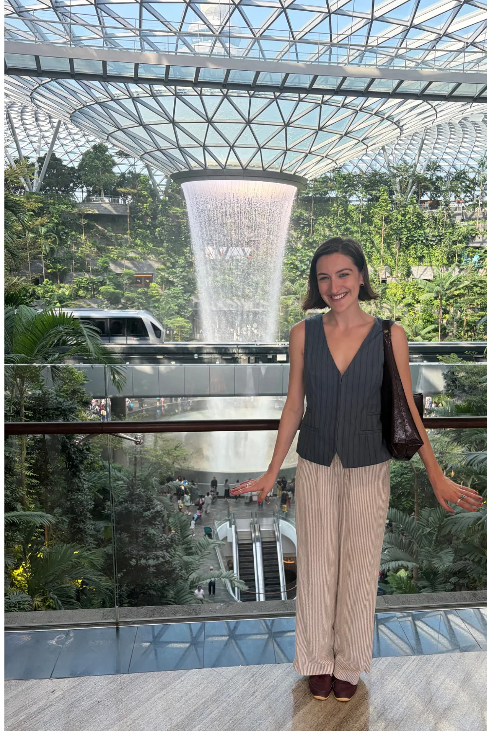 Sophie Coghill at Singapore Airport.