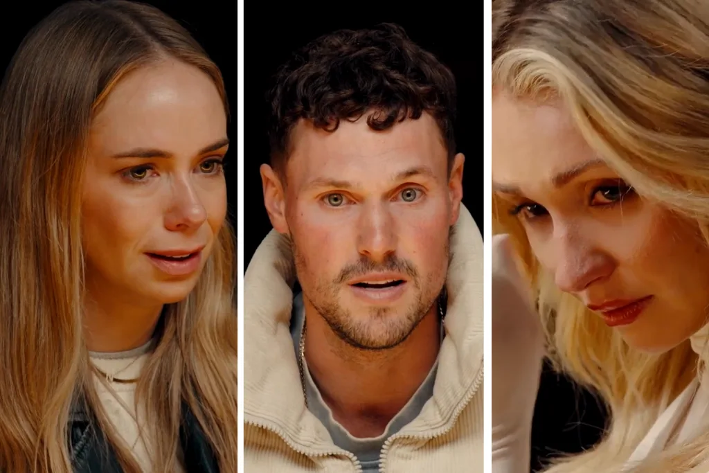 Tully (left), Josh (middle), Rachael (right), The Traitors 2026
