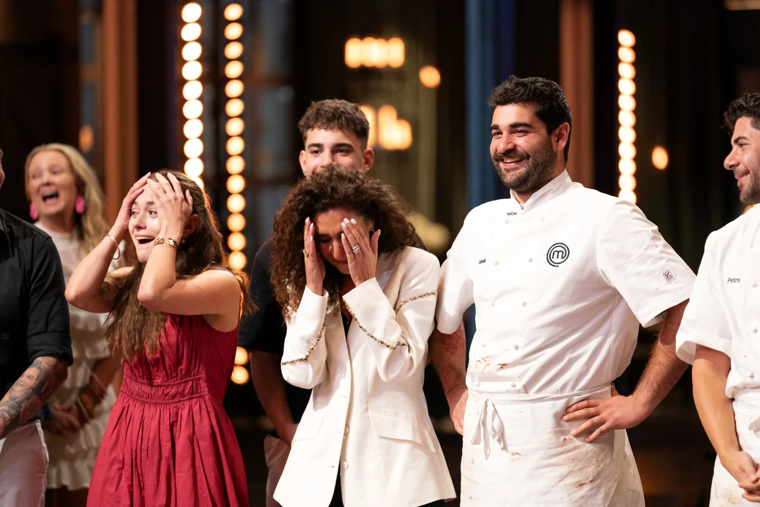 MasterChef's Vinnie and his family reacting to his MasterChef Australia 2026 win. 