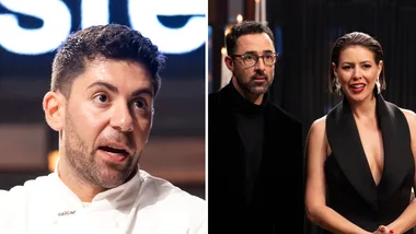 Petro (left) and Andy Allen and Sofia Levin (right)