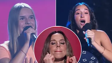 Leyla Sabo (left) and Charlotte Macphail (right) and Melanie C (middle)