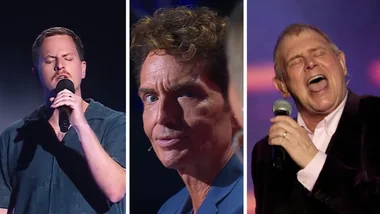Jess Kelly (left), Richard Marx (middle), John Farnham (right)