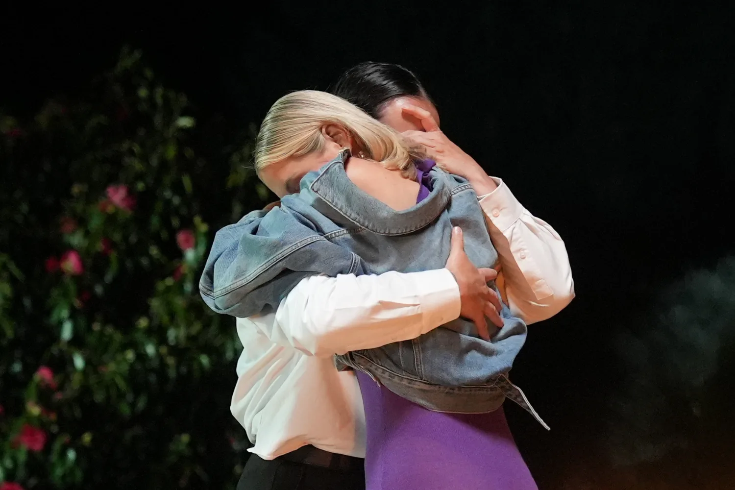 Kirby Bentley and Keira hugging after The Traitors 2026