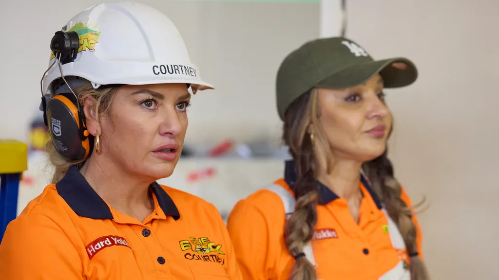 The Block's Courtney and Sev.