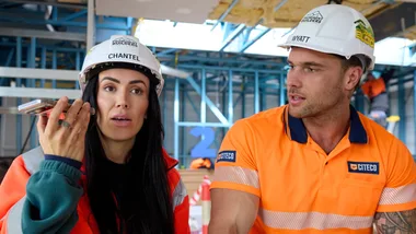 The Block's Chantel and Wyatt.