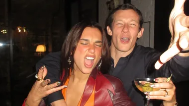 Dua Lipa and Callum Turner.