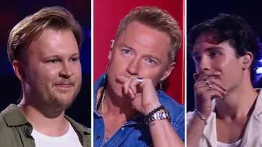 Sam Cliffe (Left), Ronan Keating (middle), Jamie Koul (right)