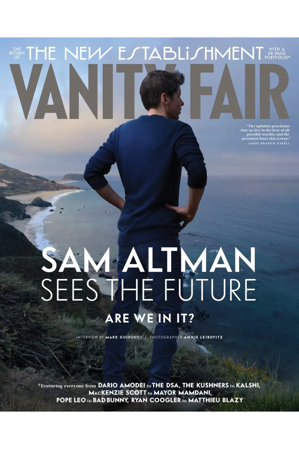 Sam Altman Vanity Fair cover
