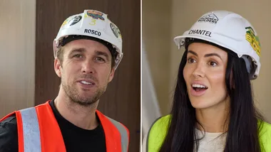The Block's Rosco (left) and Chantel (right).