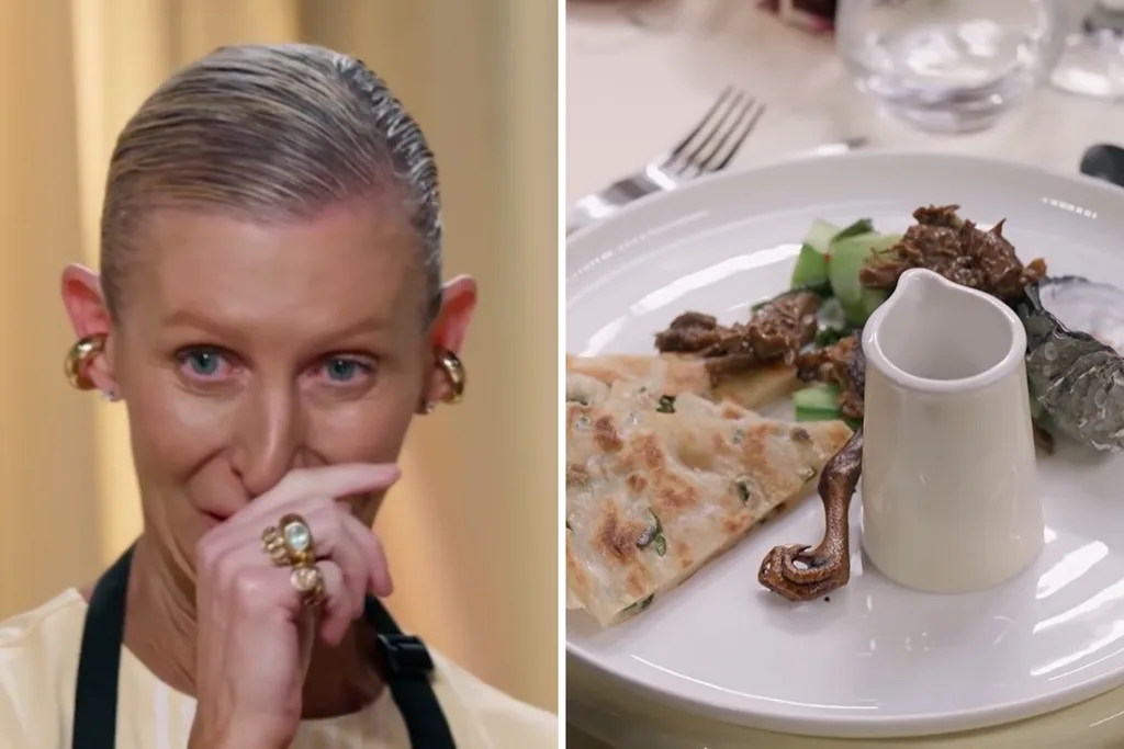 Jane and Shane's Instant Restaurant ended up being a disaster as their pigeons were overcooked. Credit: Channel Seven.