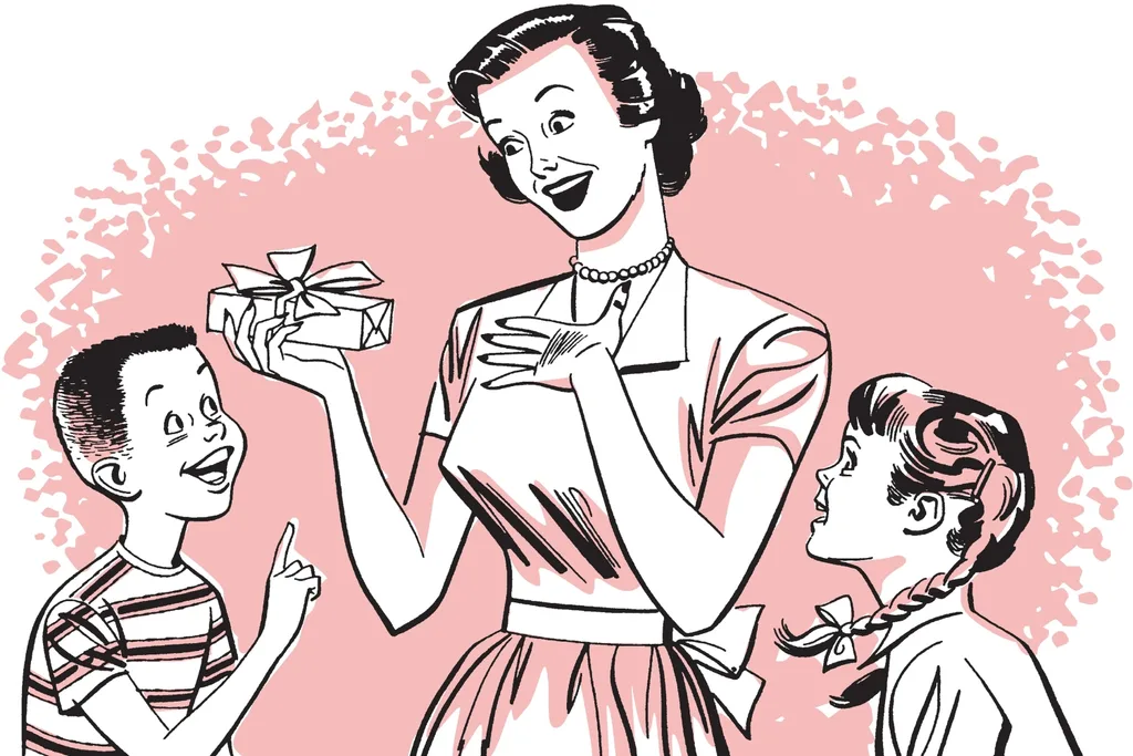 Mother and her children graphic. Pic: Getty