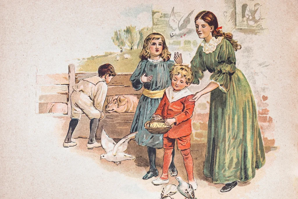 Mother and kids drawing. Pic: Getty