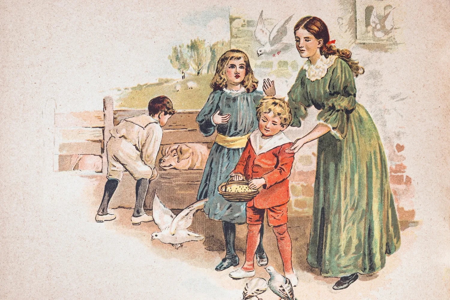 Mother and kids drawing. Pic: Getty