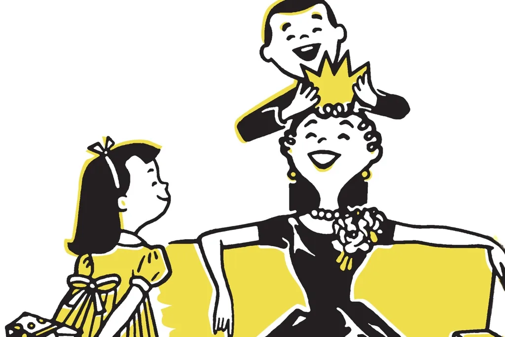 Graphic of kids treating their mom nicely. Pic: Getty
