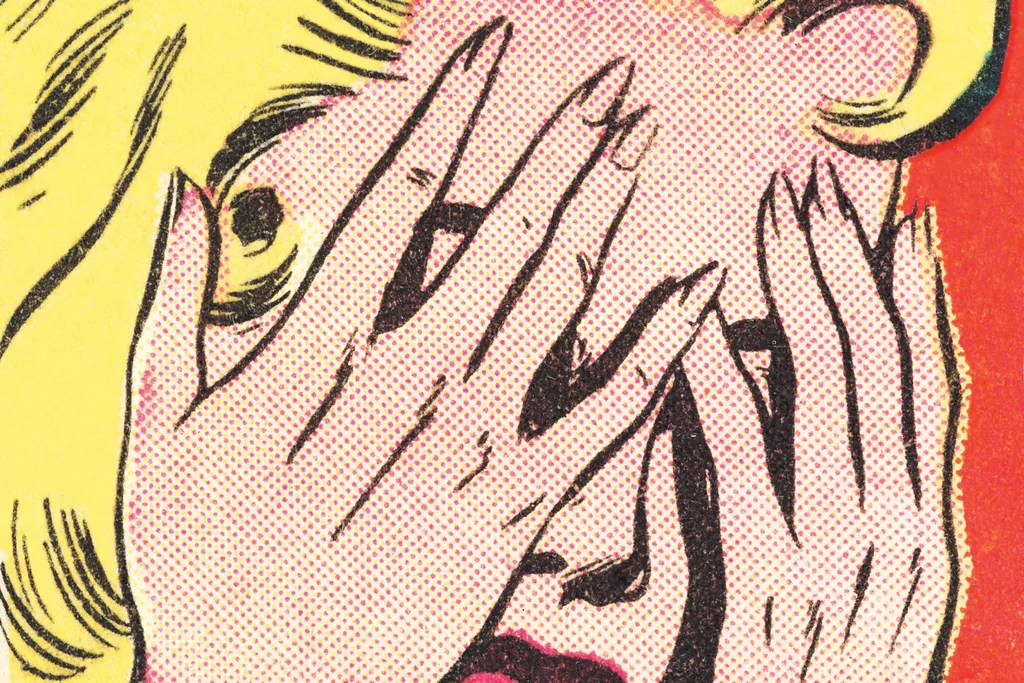 Graphic of woman crying Pic: Getty