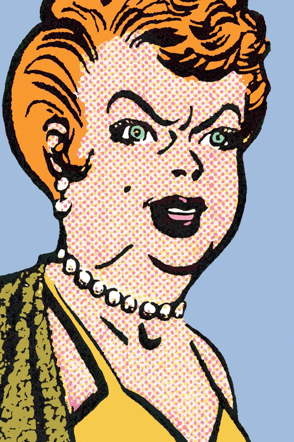 Graphic of mean, old woman. Pic: Getty