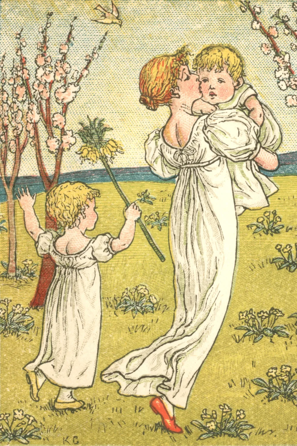 Woman and kids drawing. Pic: Getty