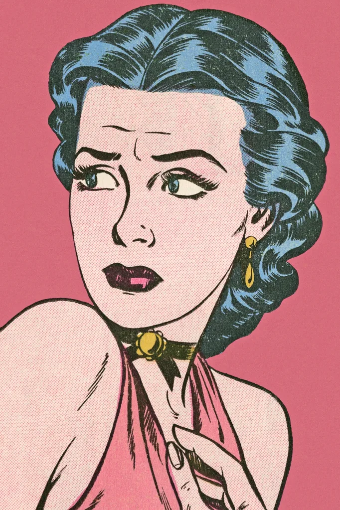 Nervous woman graphic. Pic: Getty