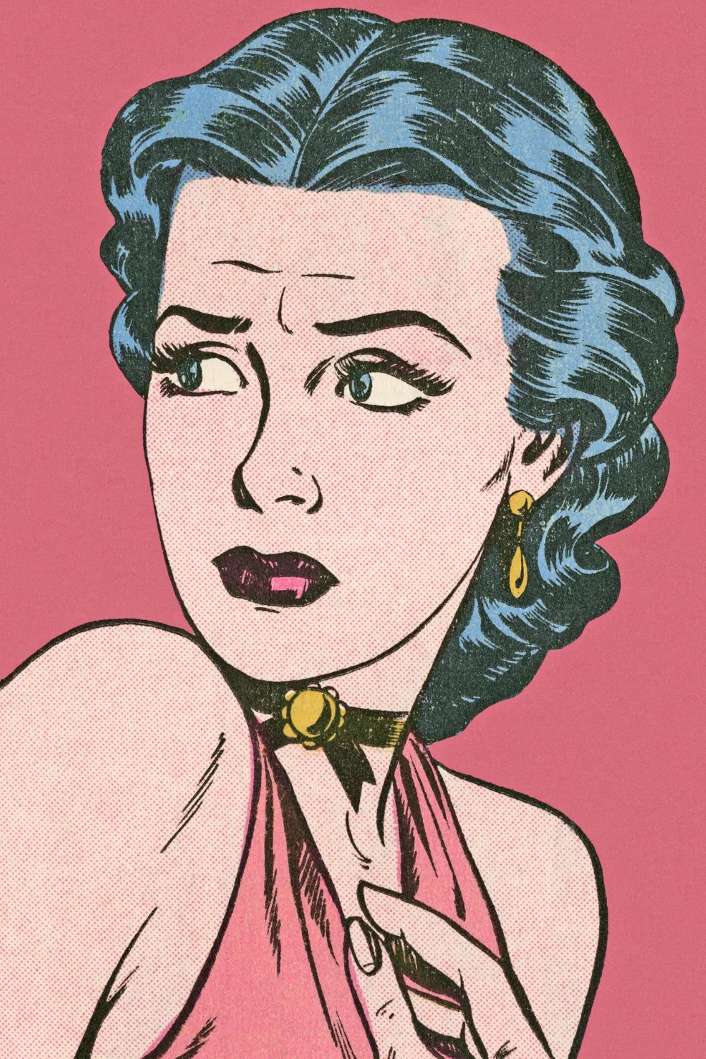 Nervous woman graphic. Pic: Getty