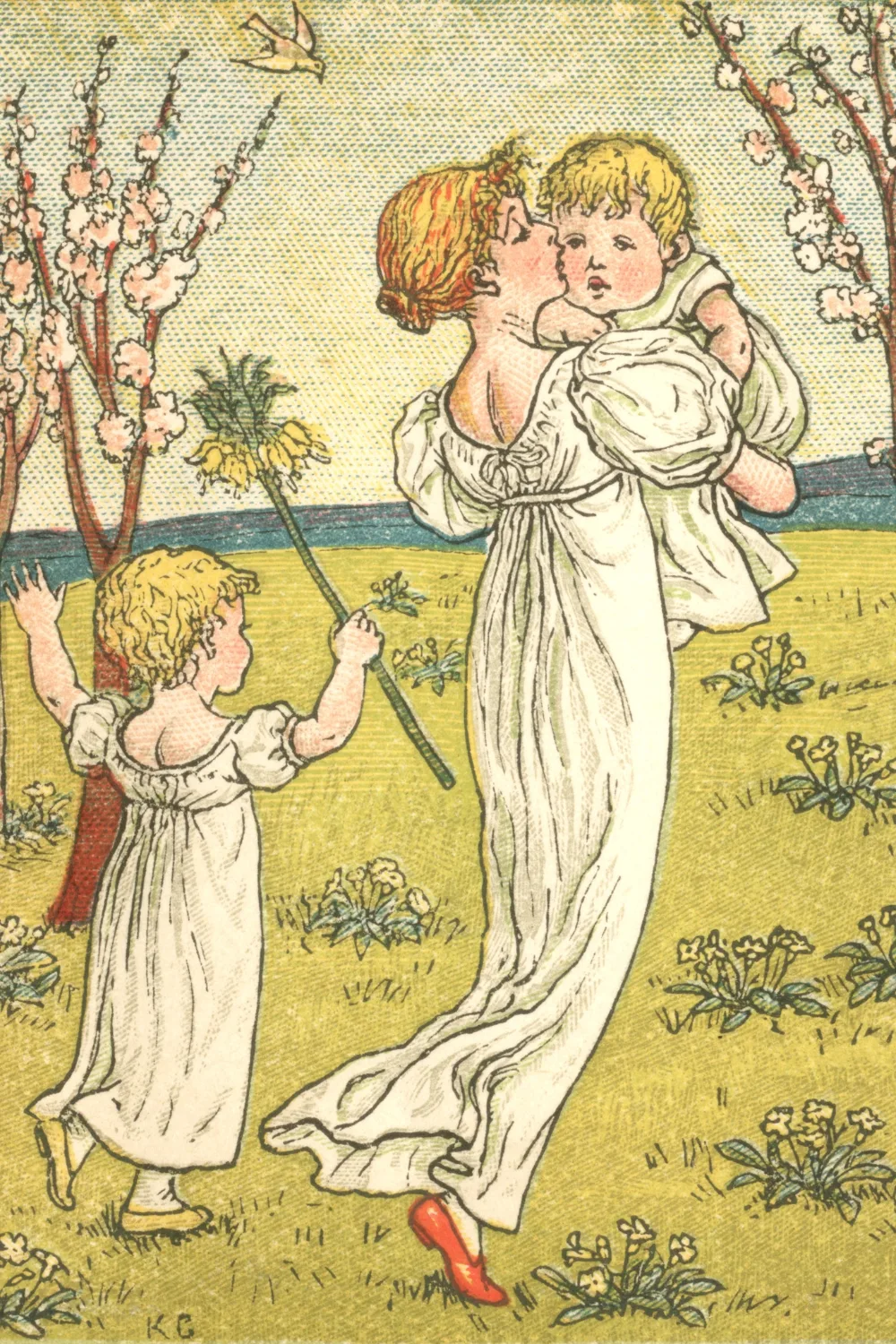 Drawing of women and kids. Pic: Getty