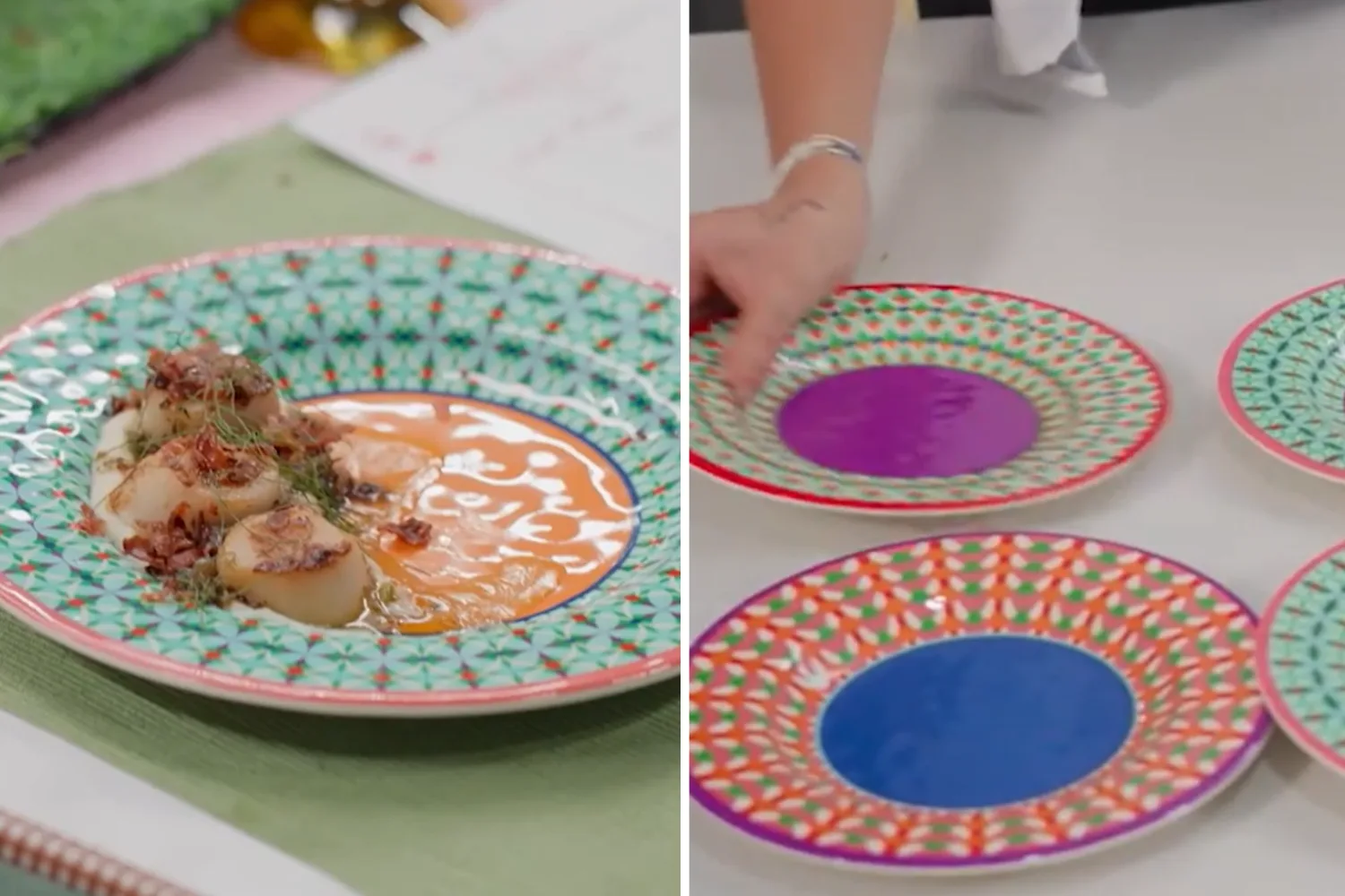 Alisha and Deanne's plates on My Kitchen Rules 2026