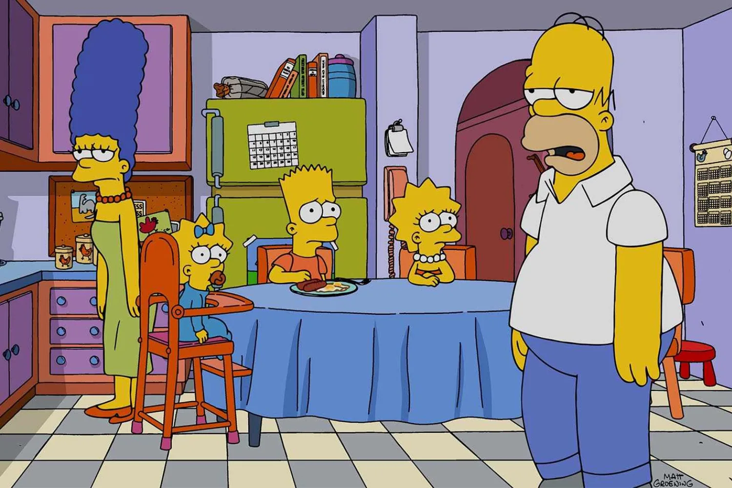 The Simpsons family