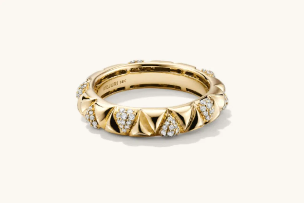Patra pave diamond ring