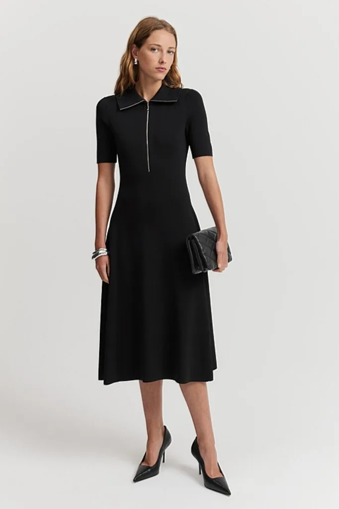 country-road-black-compact-knit-dress
