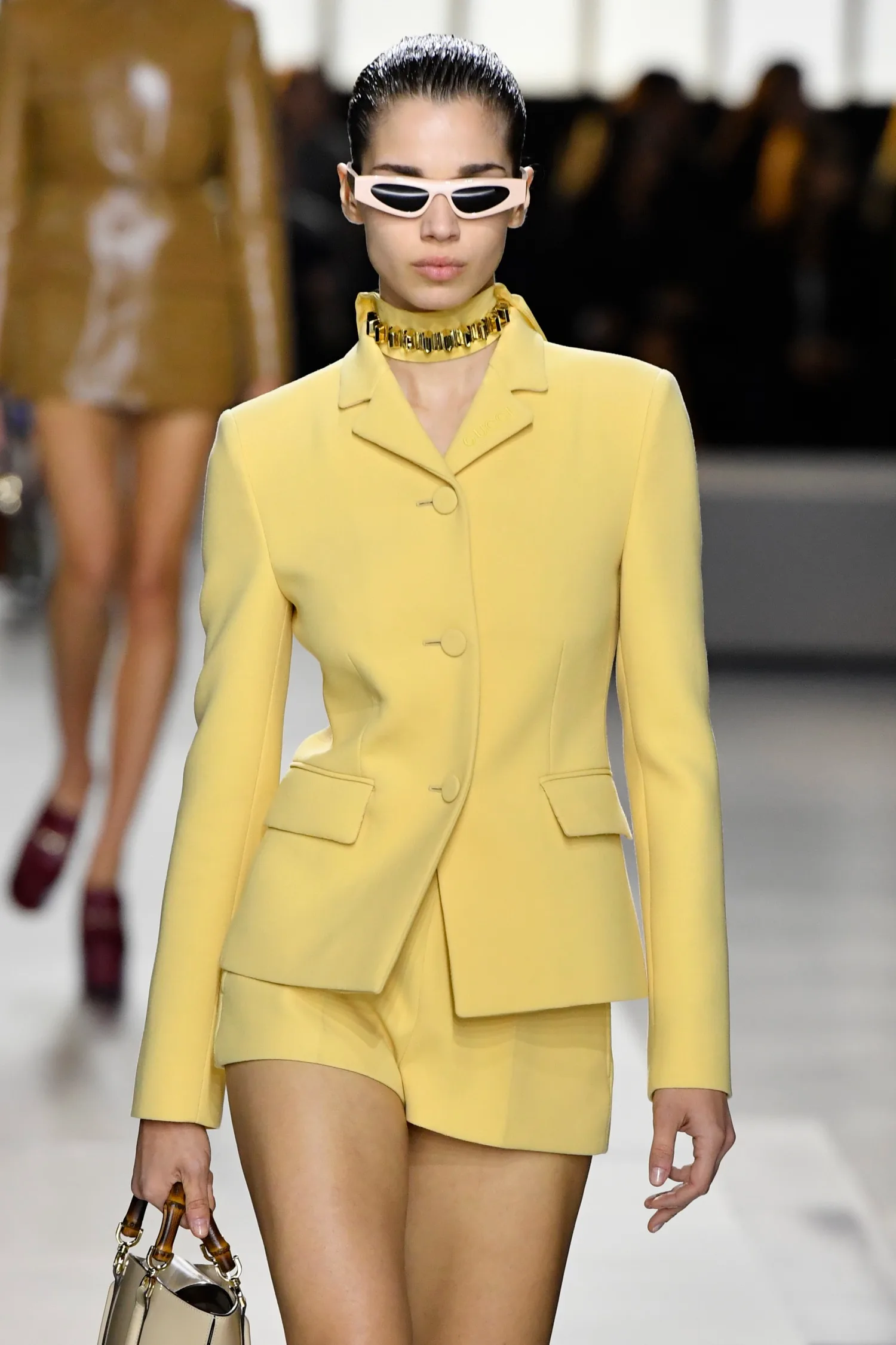 Gucci-yellow-blazer-runway