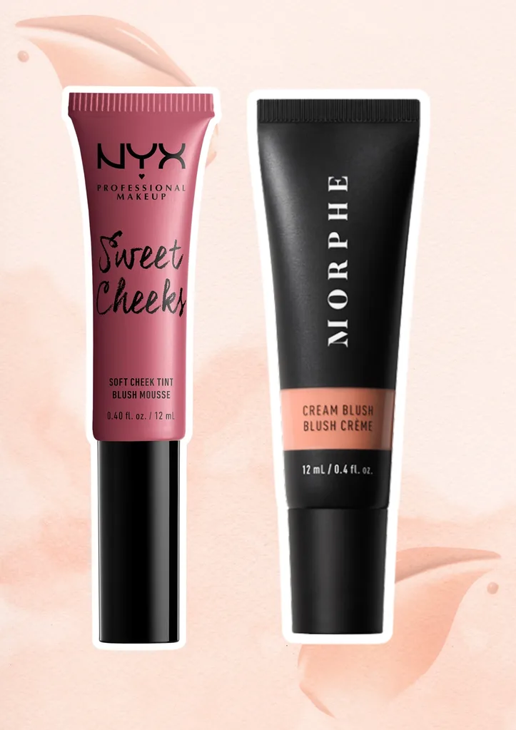 NYX Sweet Cheeks blush, Morphe cream blush