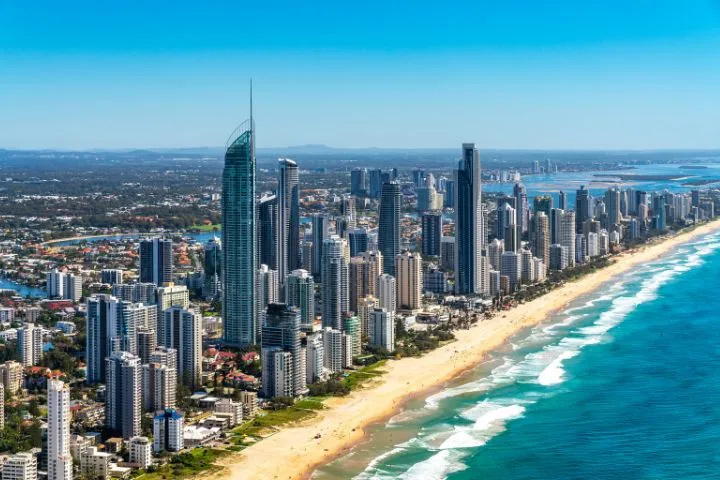 Gold Coast coastline.