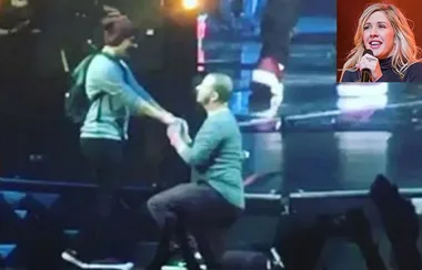 Ellie Goulding Helps Fan Propose to Boyfriend Onstage