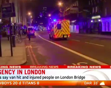 Shots Fired and Reports of a Stabbing After Van Crashes into 15 People Near London Bridge