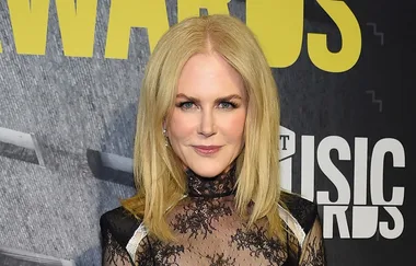 Nicole Kidman Wears Edgy Lace Dress to CMT Awards
