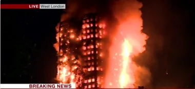 Mother posts harrowing footage from inside burning London apartment block