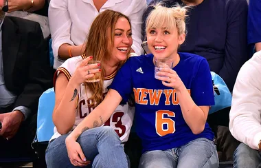 Miley Cyrus Flashes Engagement Ring at Knicks Game