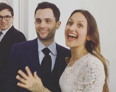 Penn Badgley and Domino Kirke tie the knot