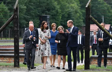 Prince William and Princess Kate tour concentration camp in Poland