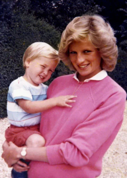 Prince William and Princess Diana