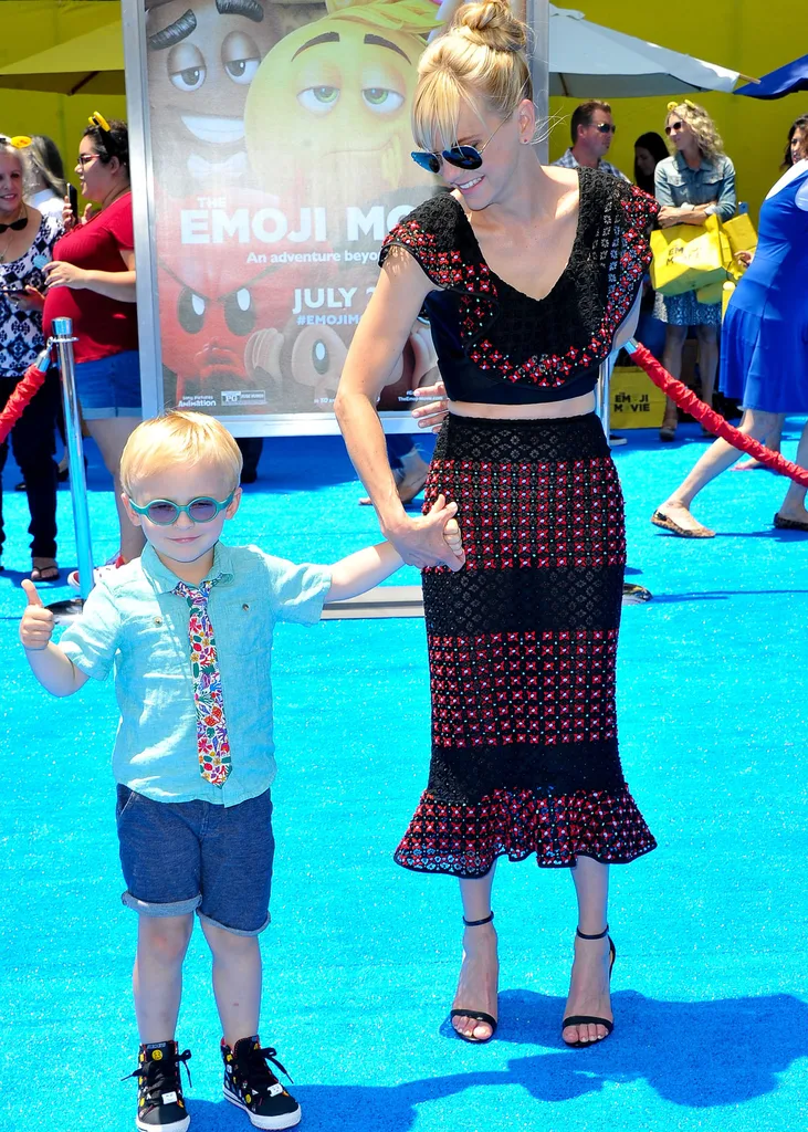 Anna Faris and son Jack.