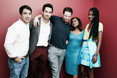 A star of The Mindy Project is recovering from a broken neck