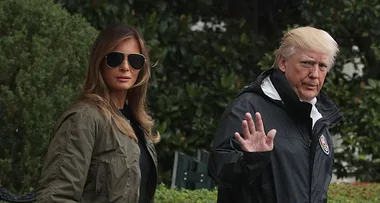 Melania Trump Sticks to Stilettos as She Leaves White House for Flood-Ravaged Texas